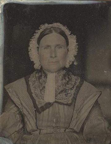 A picture of Clarine (HAINES) HANKINSON <i>cira.</i> 1850.